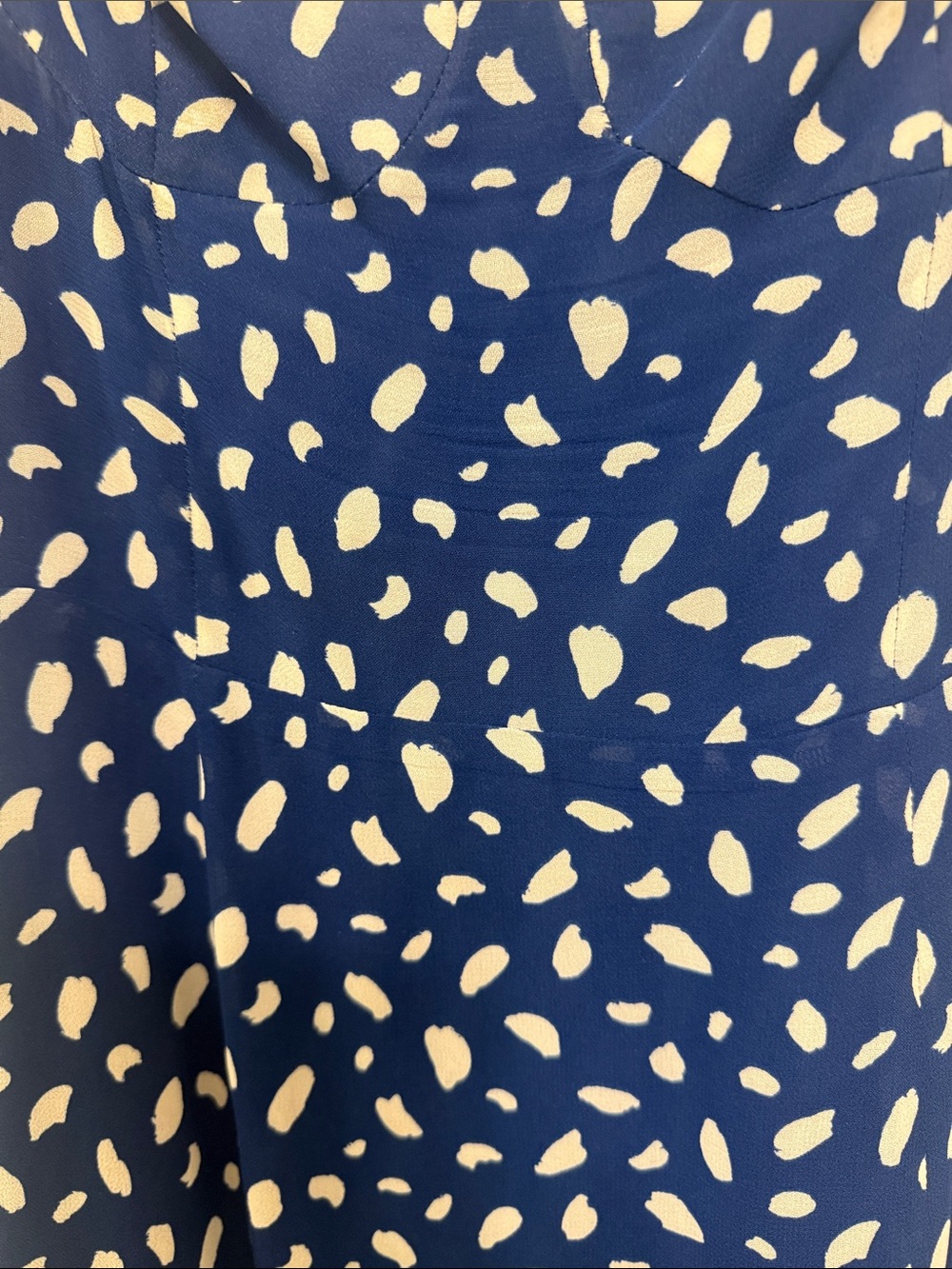 Reformation Blue Polka Dot Slip Dress - Picture 3 of 4